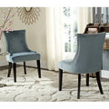 Velvet Steel Blue Upholstered Dining Chair W265379