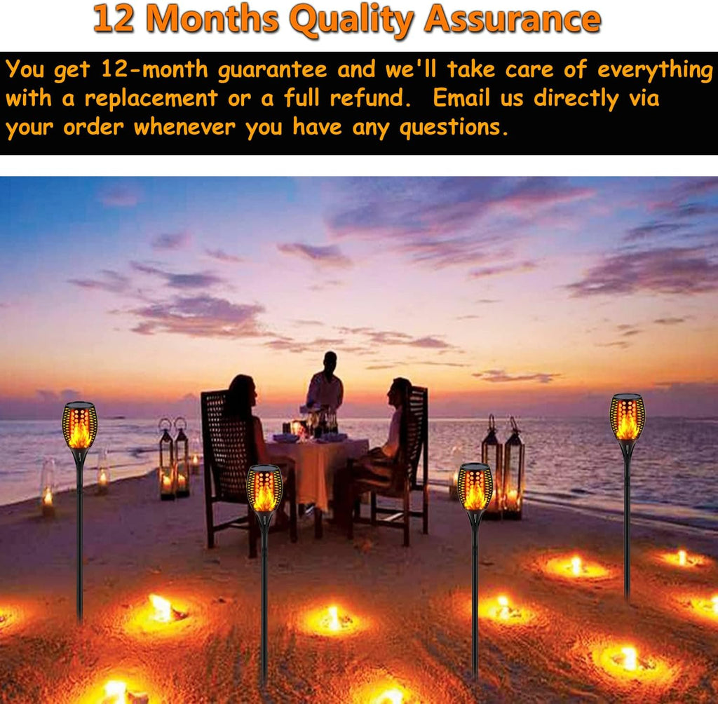 Solar Torch Lights, Waterproof Outdoor Dancing Flames Garden Lights, 43 96 LED R71587