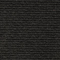 Black 6 Feet x 25 Feet Carpet with Rubber Marine Backing L331
