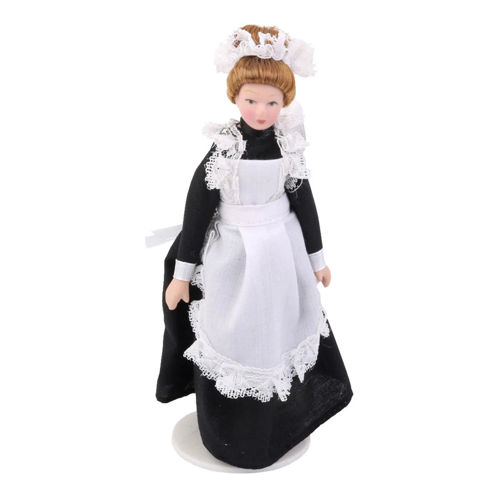 Porcelain Maid Servant Dollhouse Miniature Z566