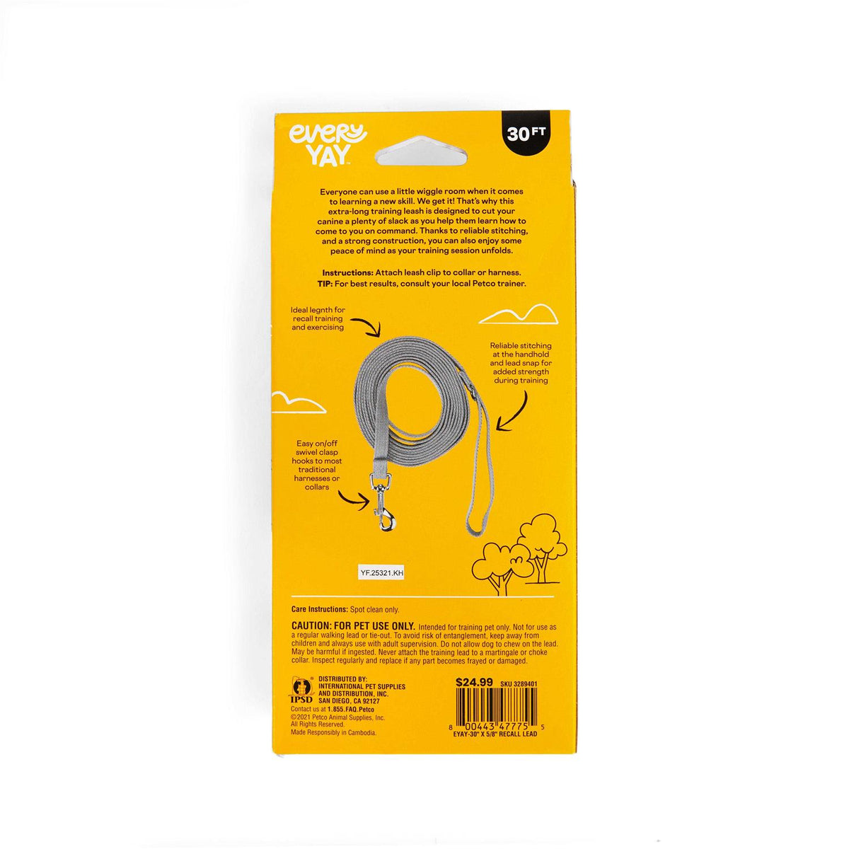 Adjustable Recall Training Dog Lead Z429994