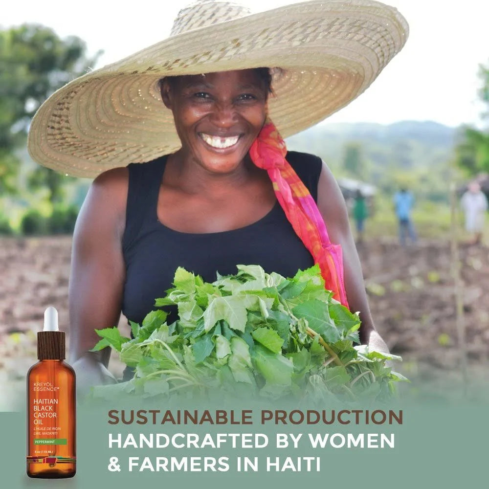 Haitian Black Castor Oil - Rosemary Mint Q33943