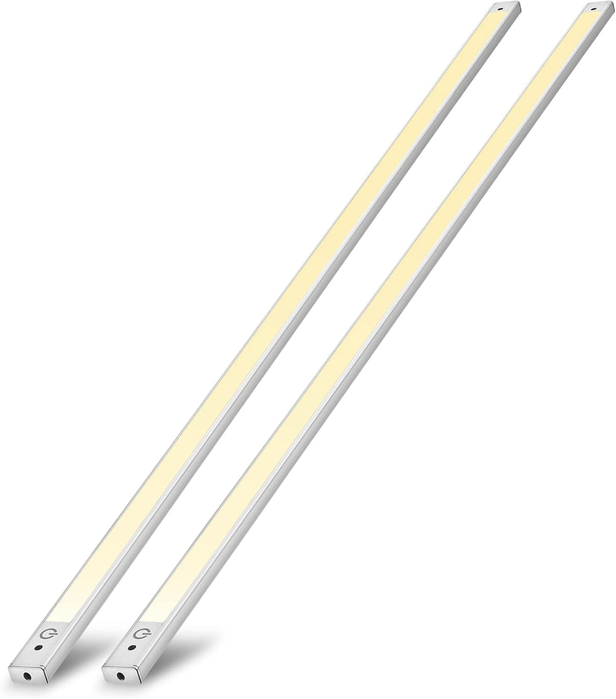 2-Pack 24 inch Under Cabinet LED Light Motion Sensor Plug in Hardwired Warm White E218441