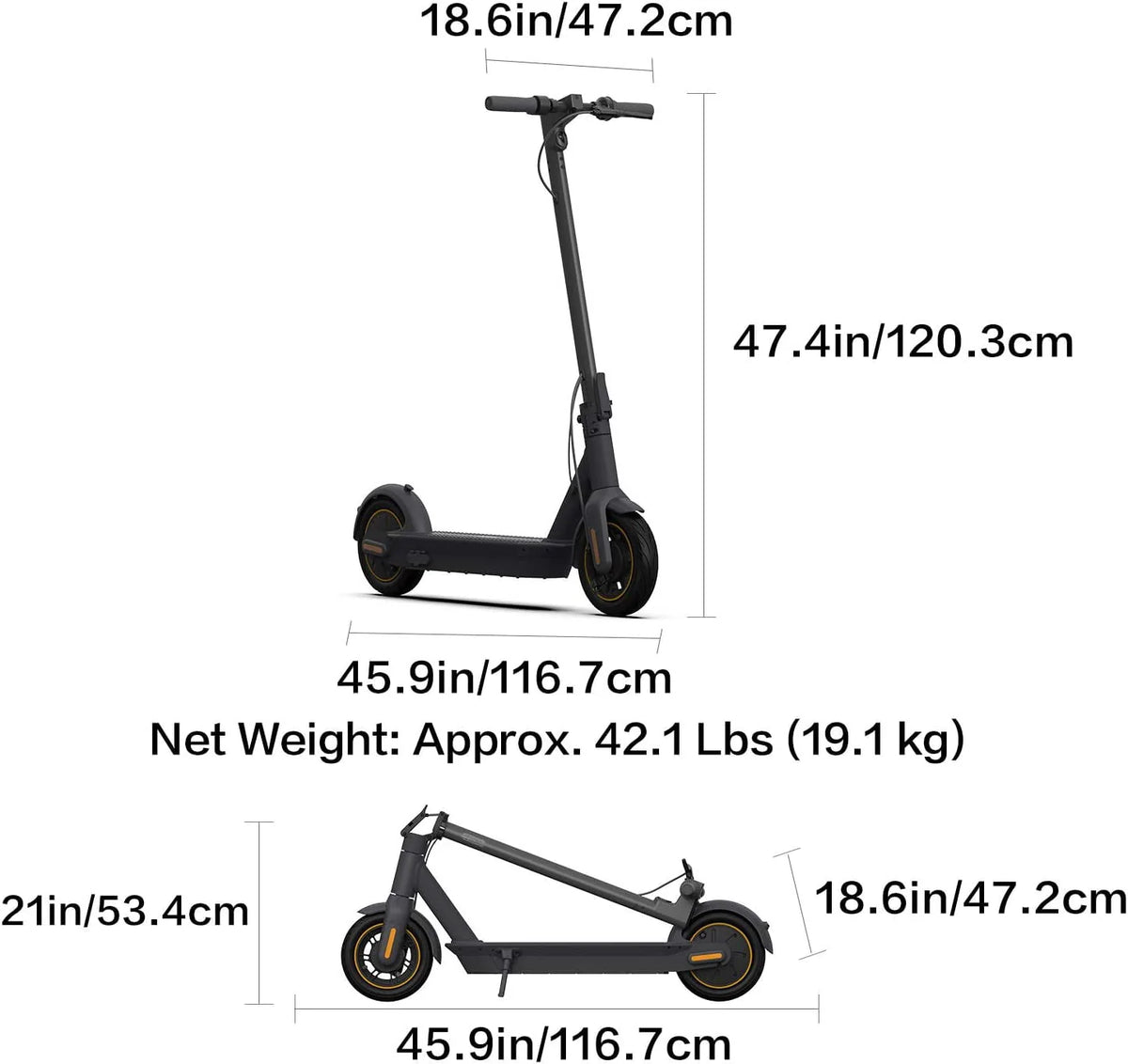 350W Motor 40 Miles Long-Range Electric Kick Scooter I24327