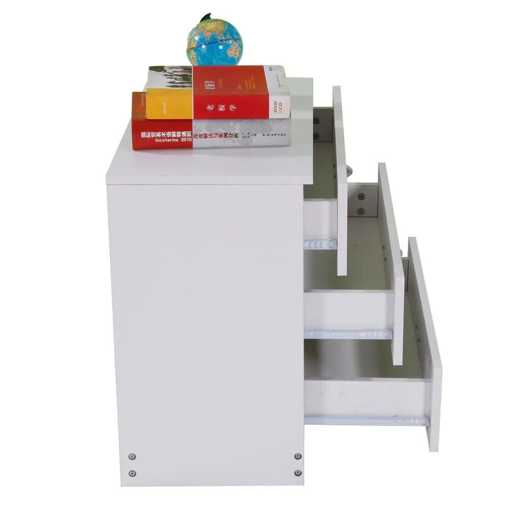 White 3 Drawer Dresser D5684