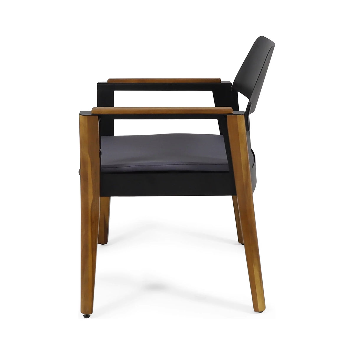 Acacia Wood Club Chairs with Cushion, Set of 4 V593