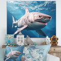 Shark Canvas Art Print V5919