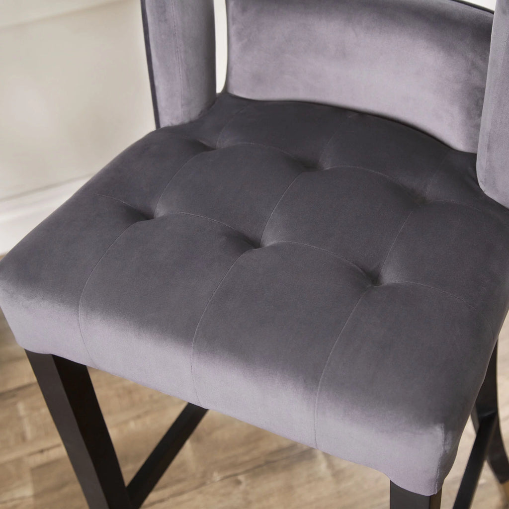 Grey Velvet Bar Stool V158890