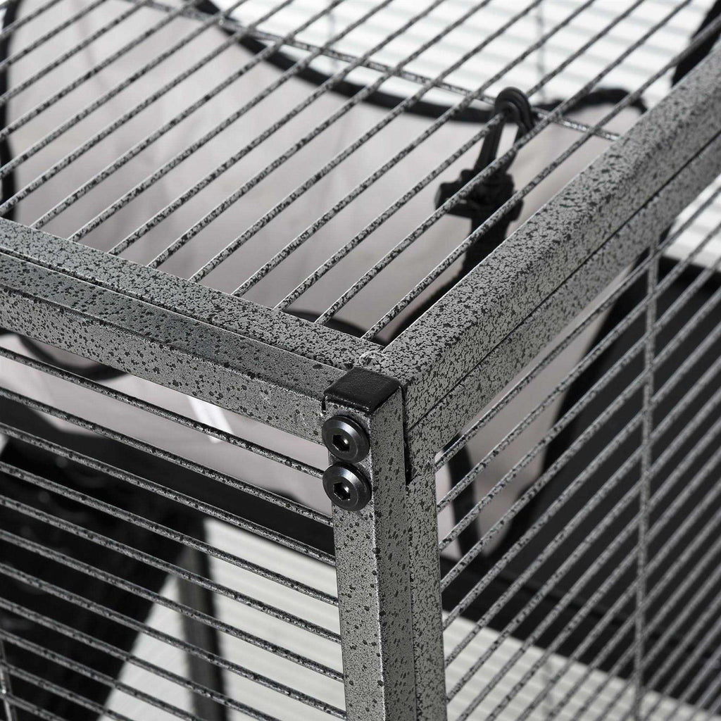 Small Animal Cage with Wheels, Hammock, 4 Platforms and Removable Tray N387742