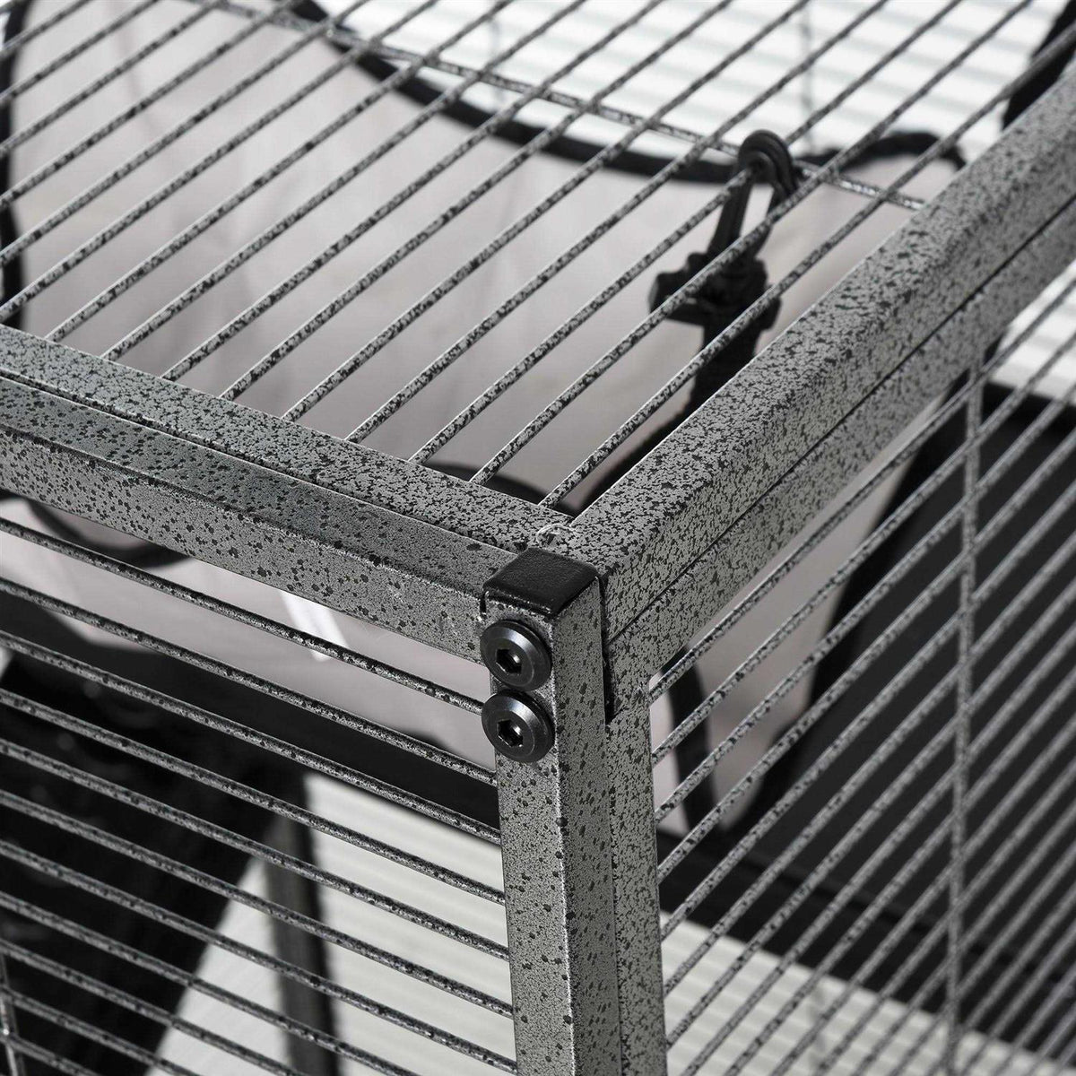 Small Animal Cage with Wheels, Hammock, 4 Platforms and Removable Tray N387742