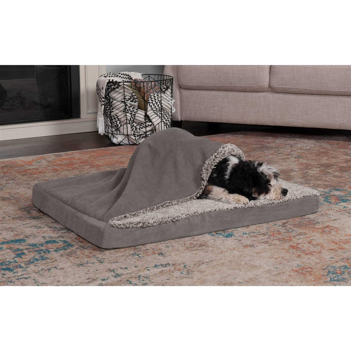 Blanket Top Dog Bed D3975