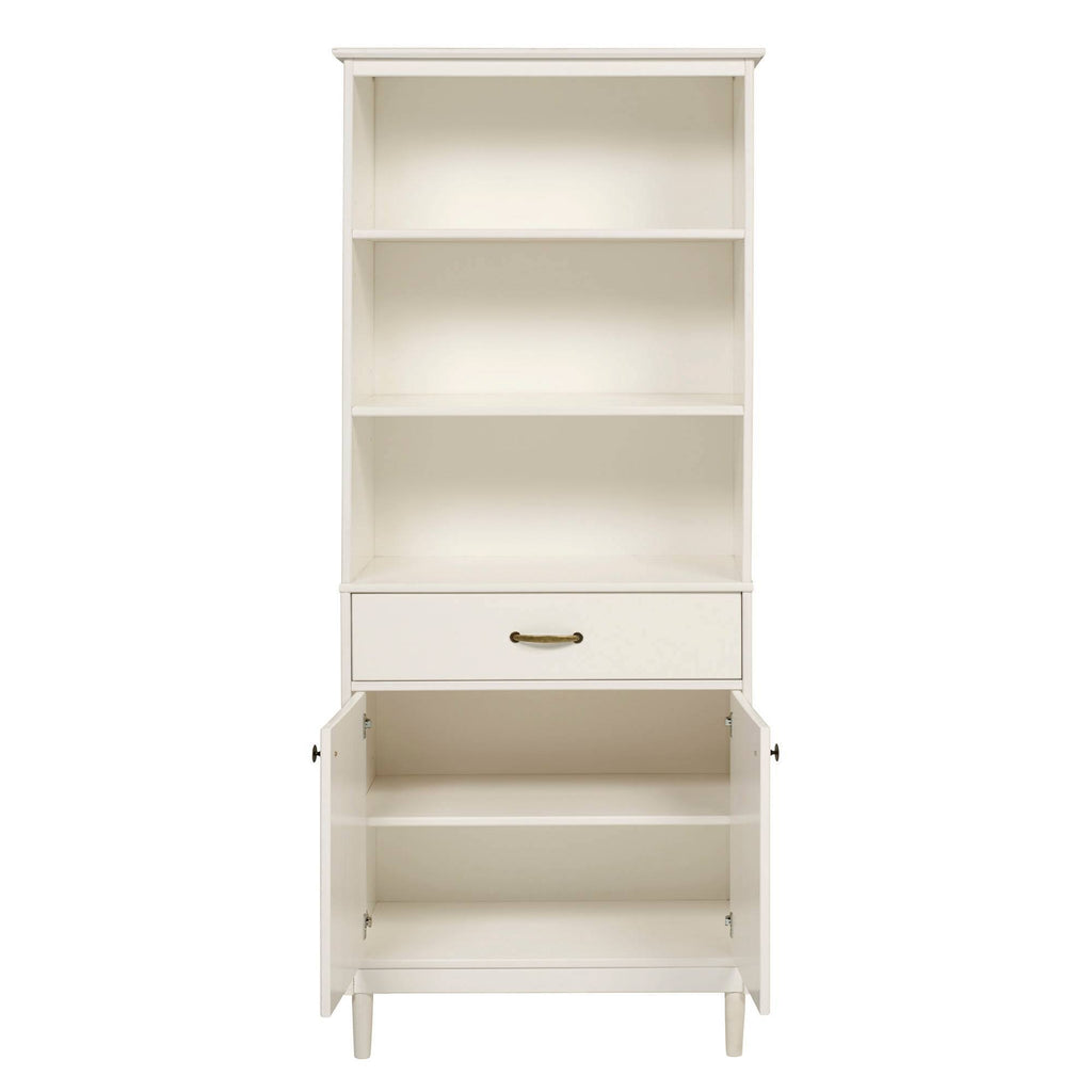 Solid Wood Storage Hutch White N809735