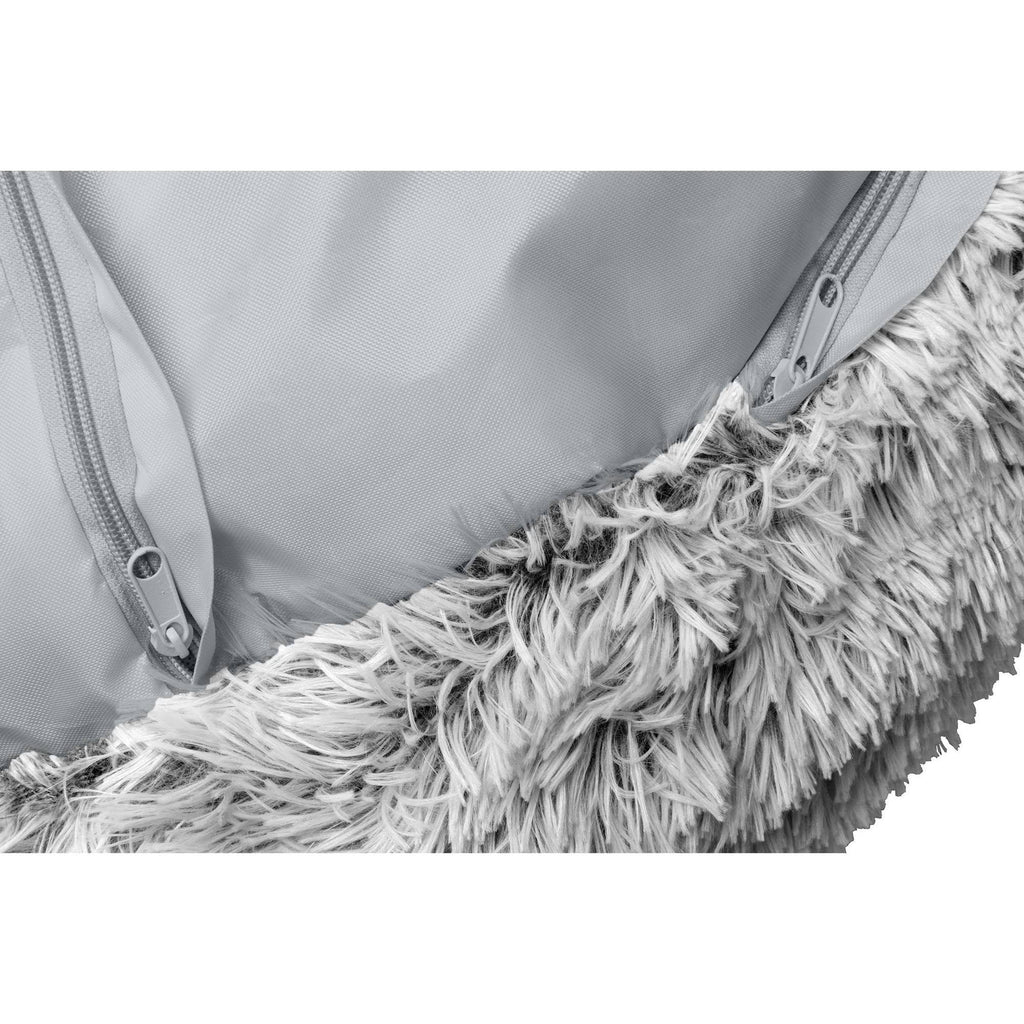 Large Mist Gray Donut Dog Bed B3528