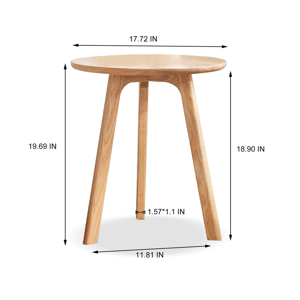 Round Solid Oak Coffee Table J4752