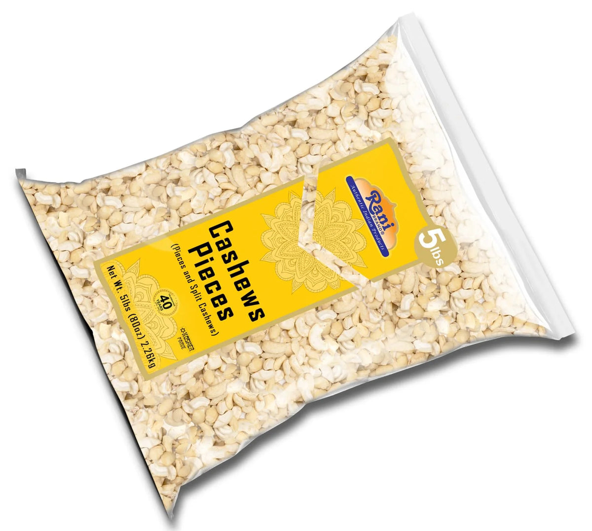 Raw Cashews Halves and Pieces 80oz Unsalted S70173