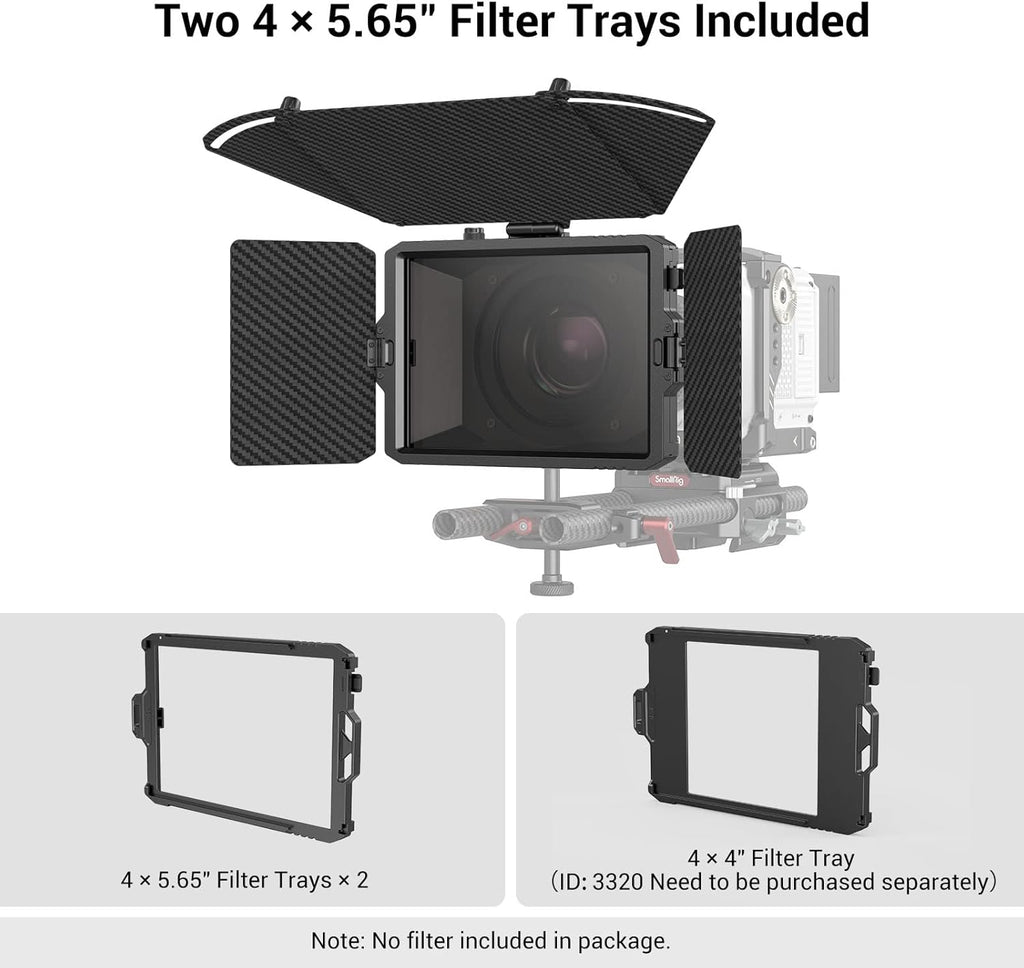 Mini Matte Box Pro with 4 x 5.65 Filter Trays and Adapter Ring M694