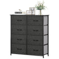 Black Gray 8 Drawer Dresser M287