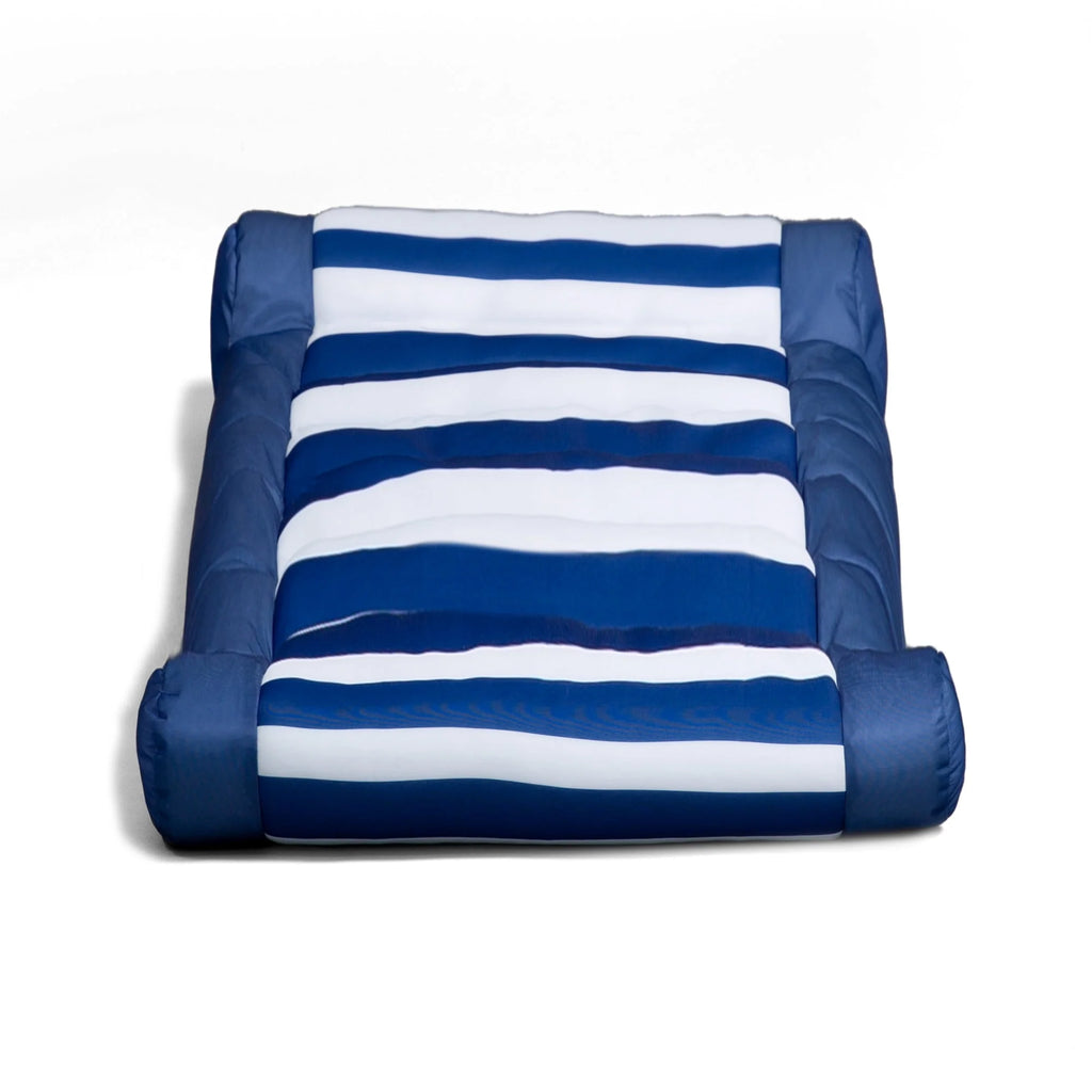 Blurred Blue Mesh Pool Lounger with Headrest S2959