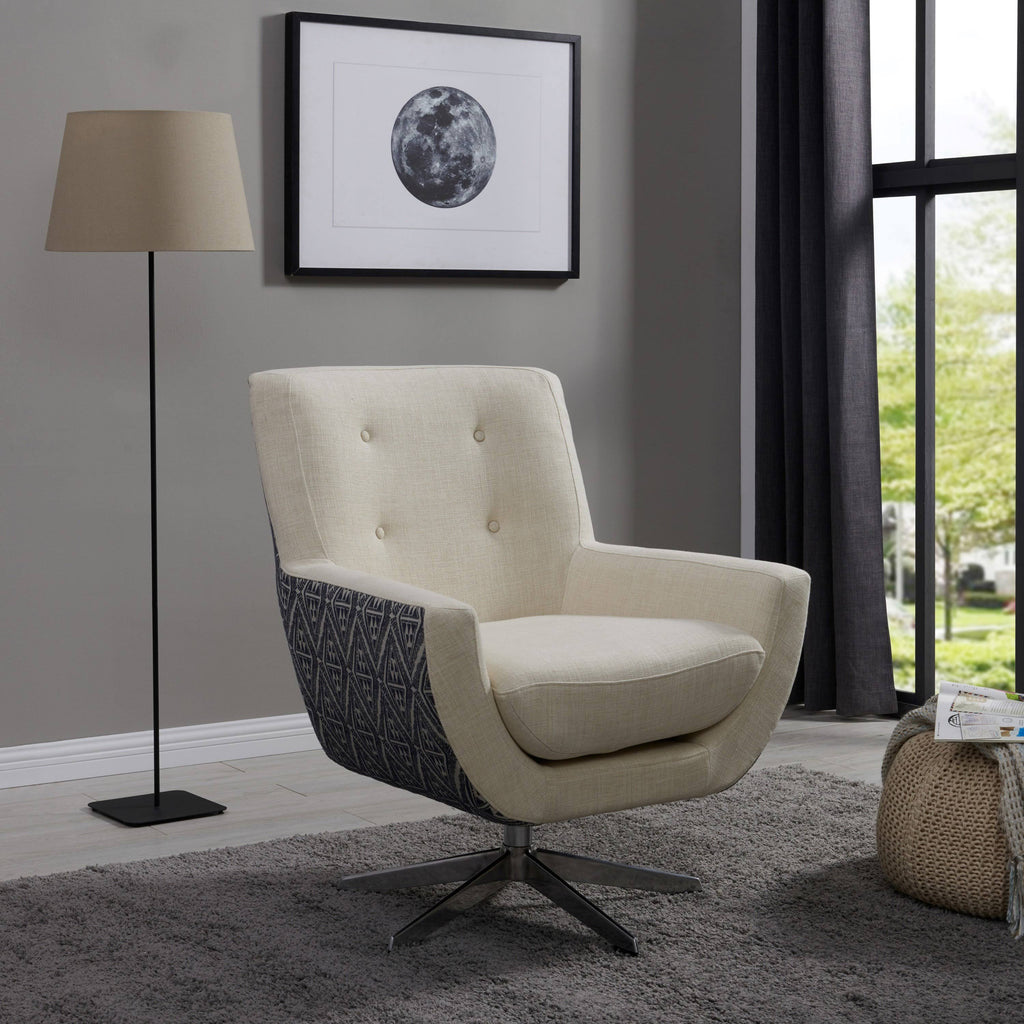 Fabric Swivel Accent Chair N1363