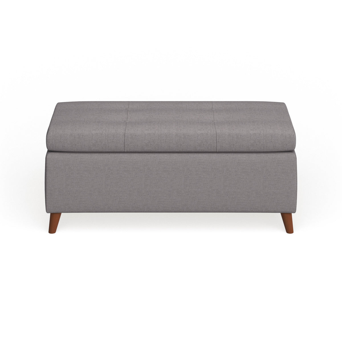 Light Blue Storage Ottoman Bench Q4978