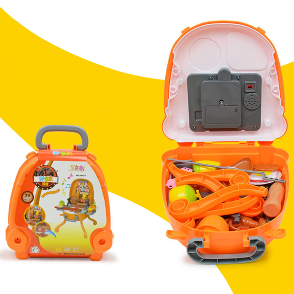 Portable BBQ Toy Set with Suitcase Design E7948