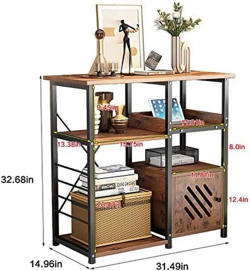 3-Tier Kitchen Baker's Rack with Cabinet Y373