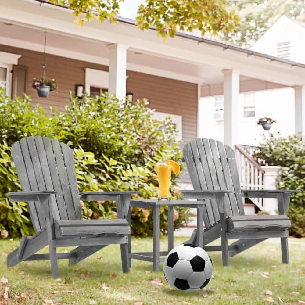 Portable Camping Chair Set of 2 Wooden Folding Chair Y6626