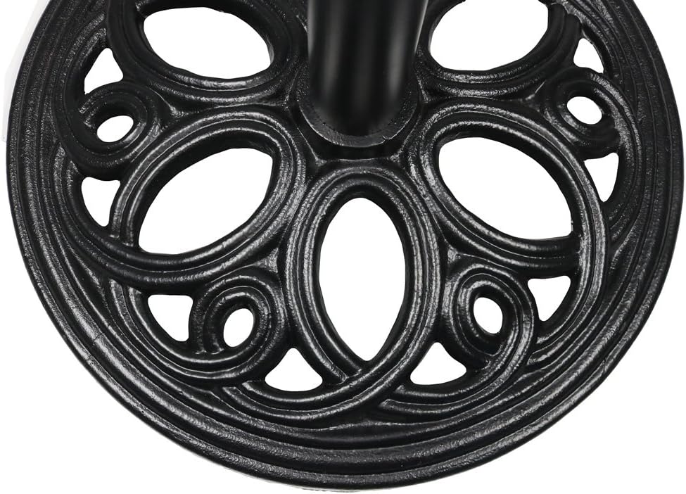 Black Cast Iron Patio Umbrella Base Stand P61685