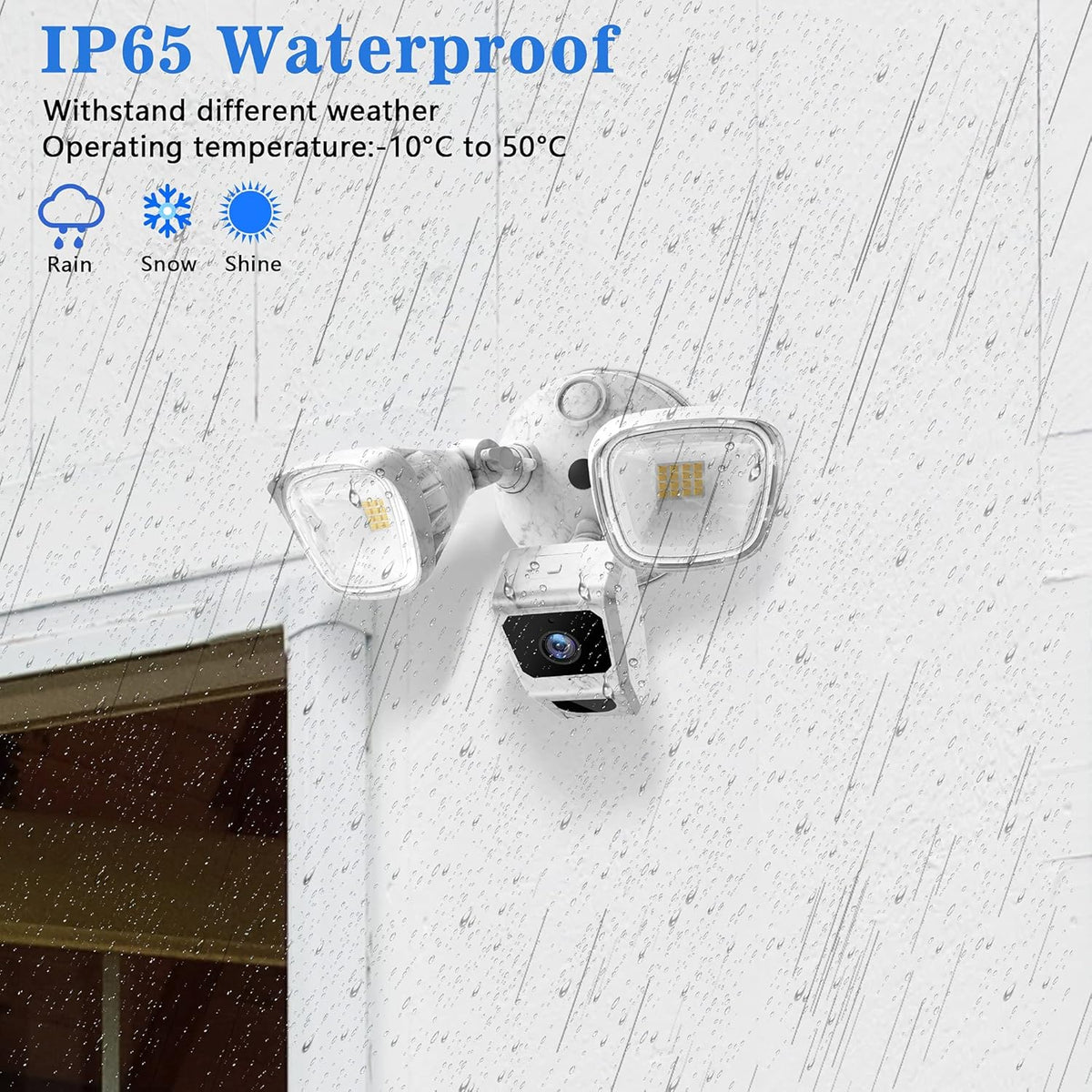 Wireless Outdoor 1080P HD Floodlight Security Camera C8984