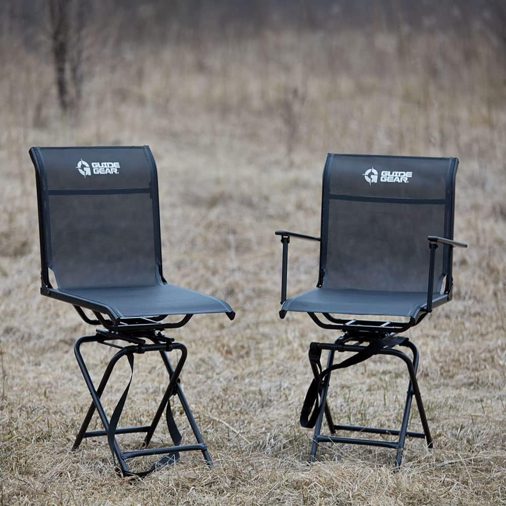 Portable Folding Swivel Chair 500-lb. Capacity G6457