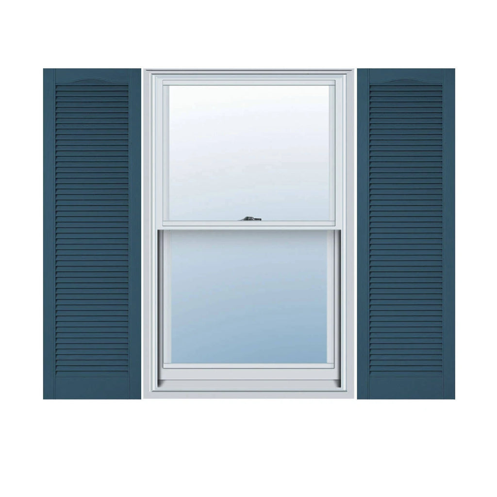 12 inch x 92 inch Vinyl Open Louver Shutters Per Pair K366
