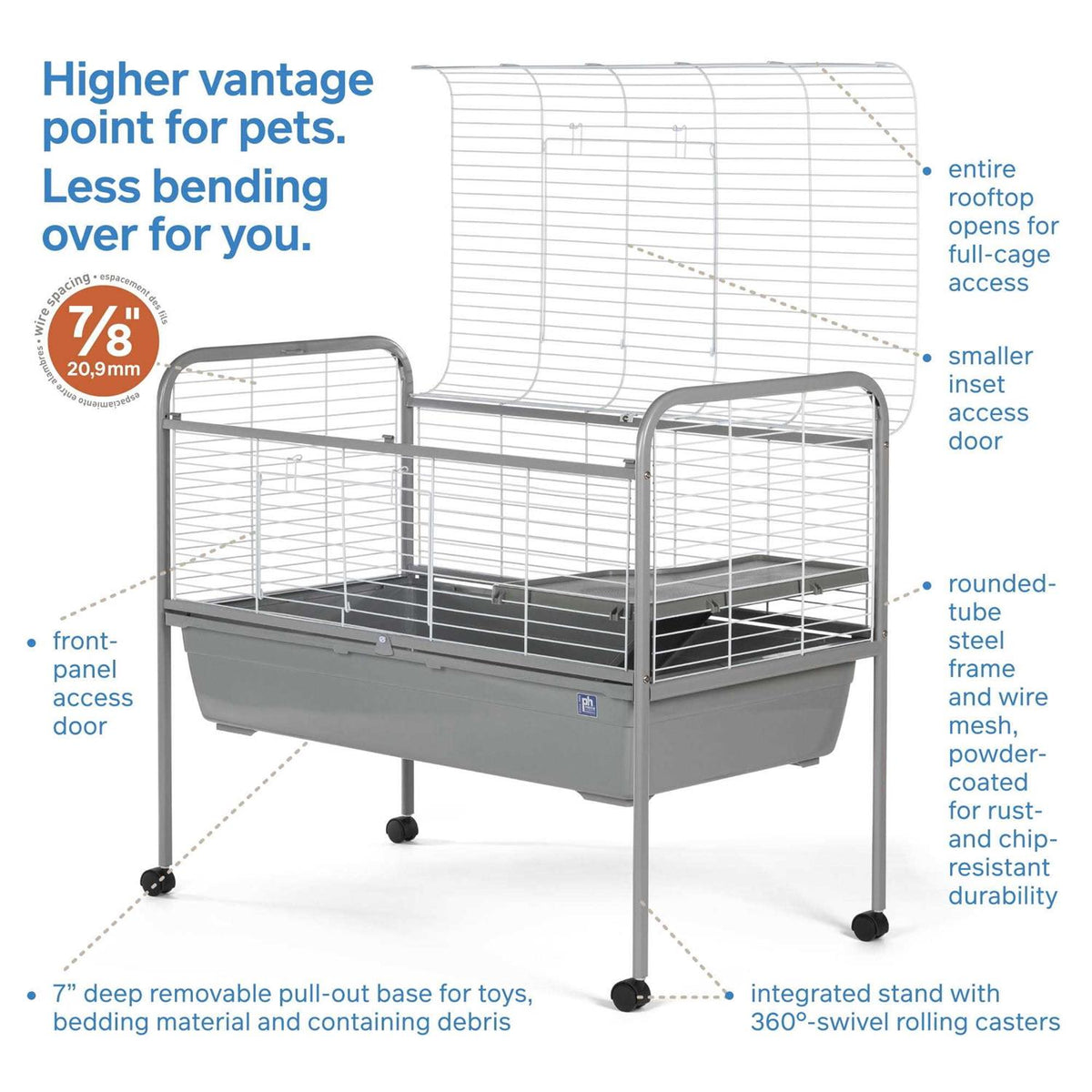 Small Animal Home with Rolling Stand X6201