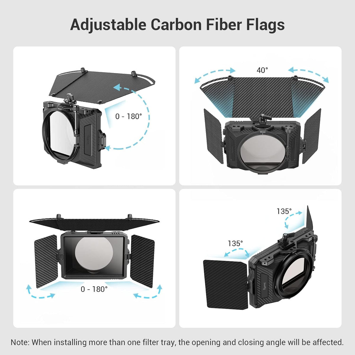 Mini Matte Box Pro with 4 x 5.65 Filter Trays and Adapter Ring M694