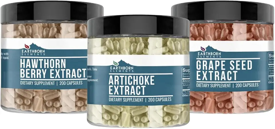 Grape Seed, Artichoke & Hawthorn Berry Extract Capsules U95535