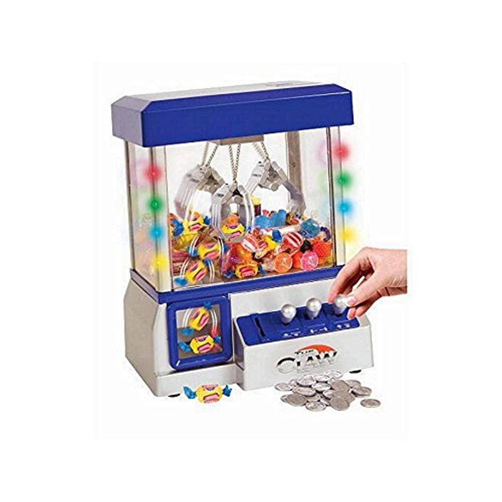 Blue Electronic Candy Grabber Machine Arcade Game with LED Lights A368