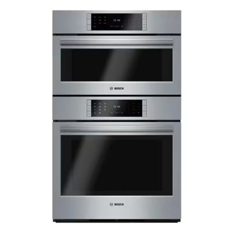 30 in. Built-In Double Electric Convection Wall Oven with Steam Oven in Stainless Steel Z834