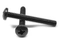 1/4-20 x 2 Coarse Thread Machine Screw Phillips Pan Head Low Carbon Steel Black Oxide C351701