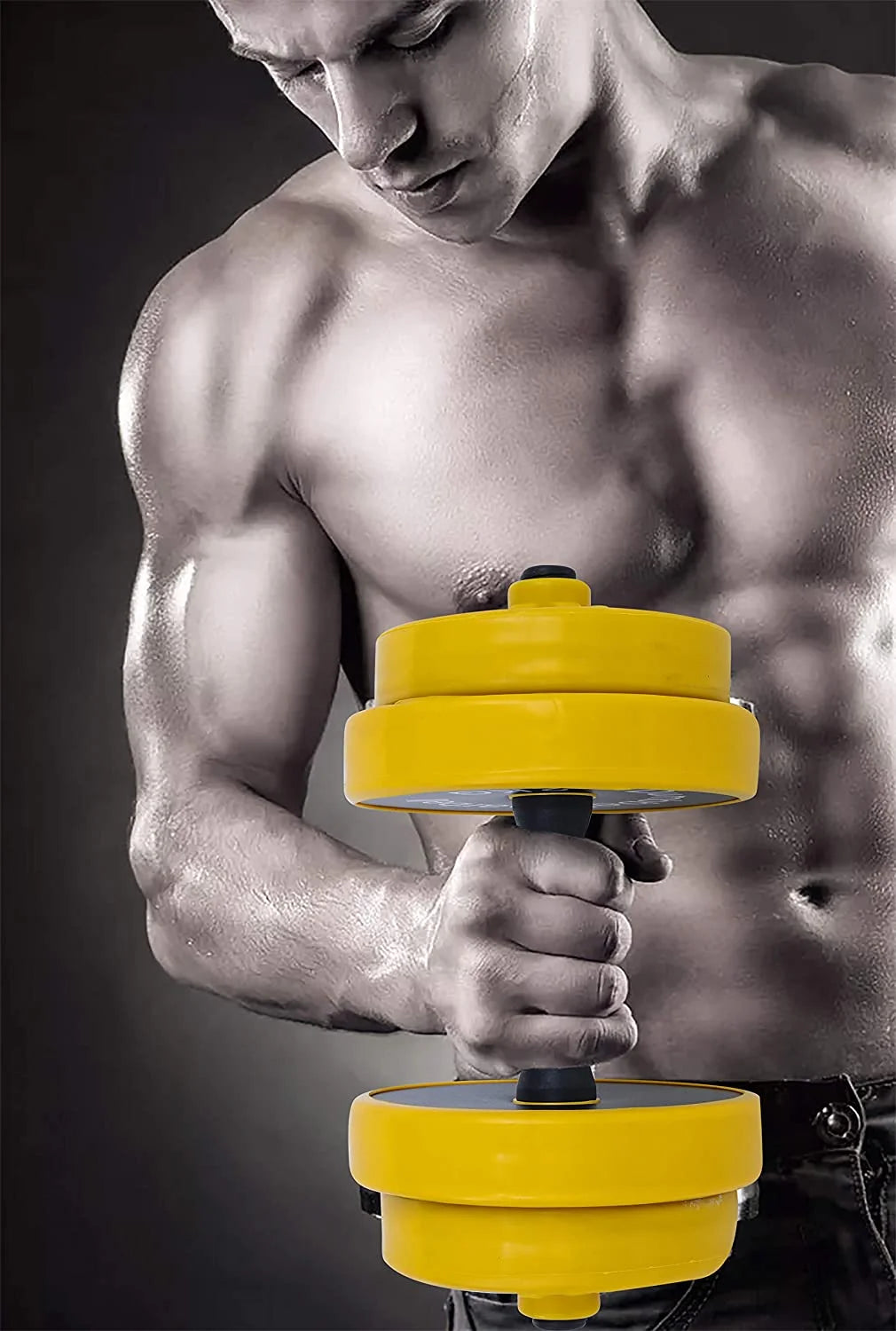 Adjustable Dumbbell Barbell Weight Pair 2-in-1 Set 22Lb A789