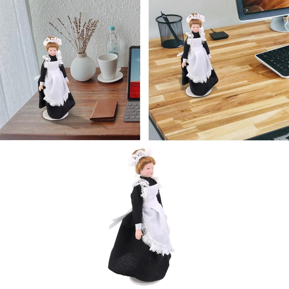 Porcelain Maid Servant Dollhouse Miniature Z566