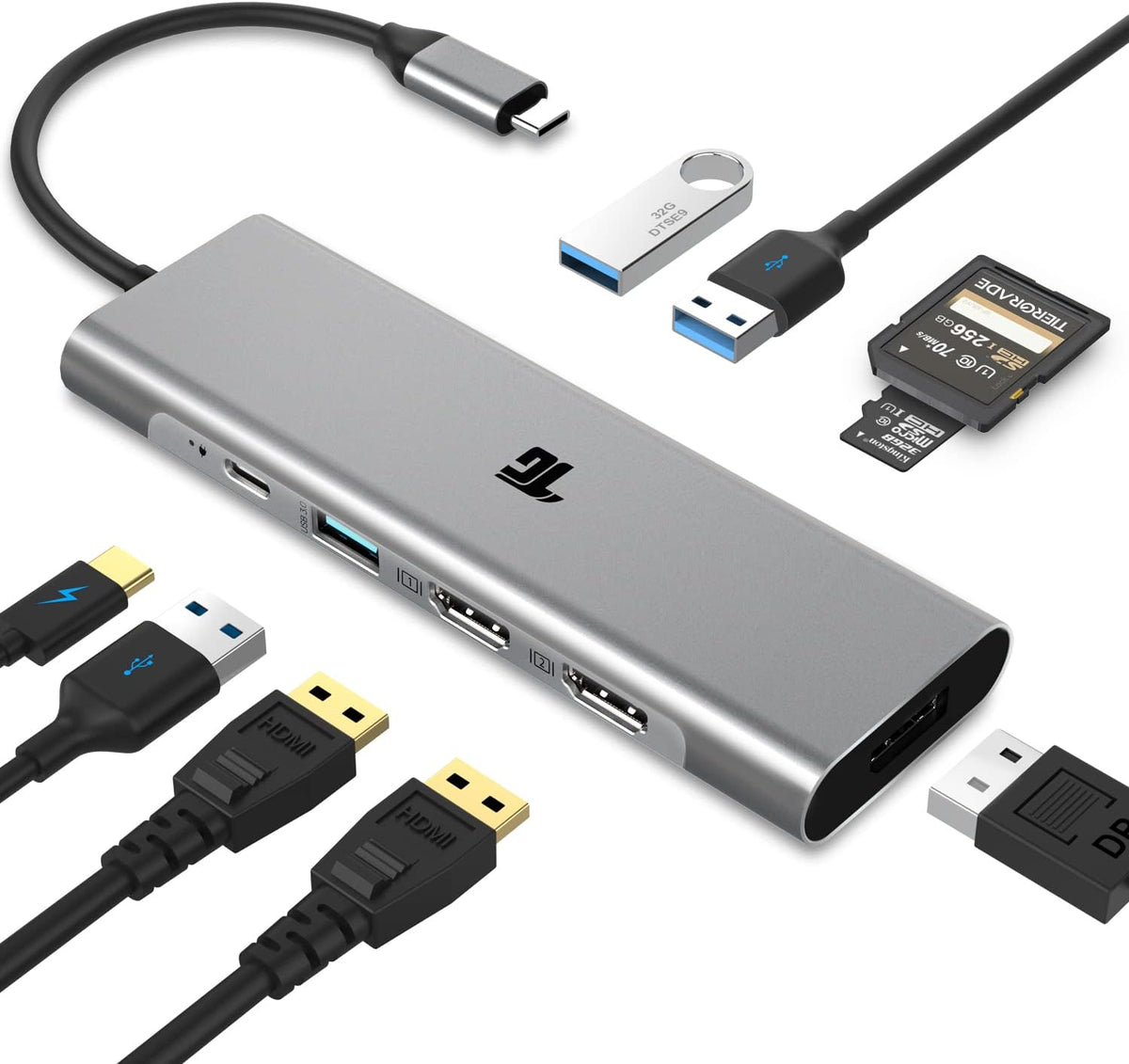 9 in 1 USB C Docking Station with Dual 4K HDMI W706303