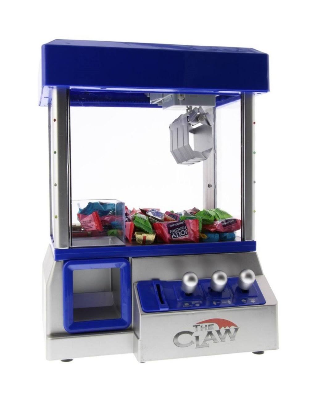 Blue Electronic Candy Grabber Machine Arcade Game with LED Lights A368