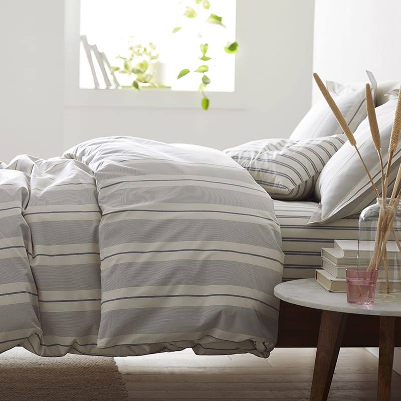 Navy Cotton Percale Queen Duvet Cover J929158