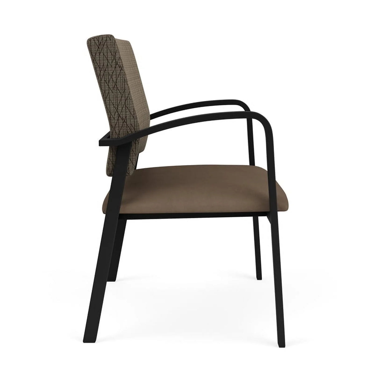 Black Brown Polyurethane Reception Chair R1737