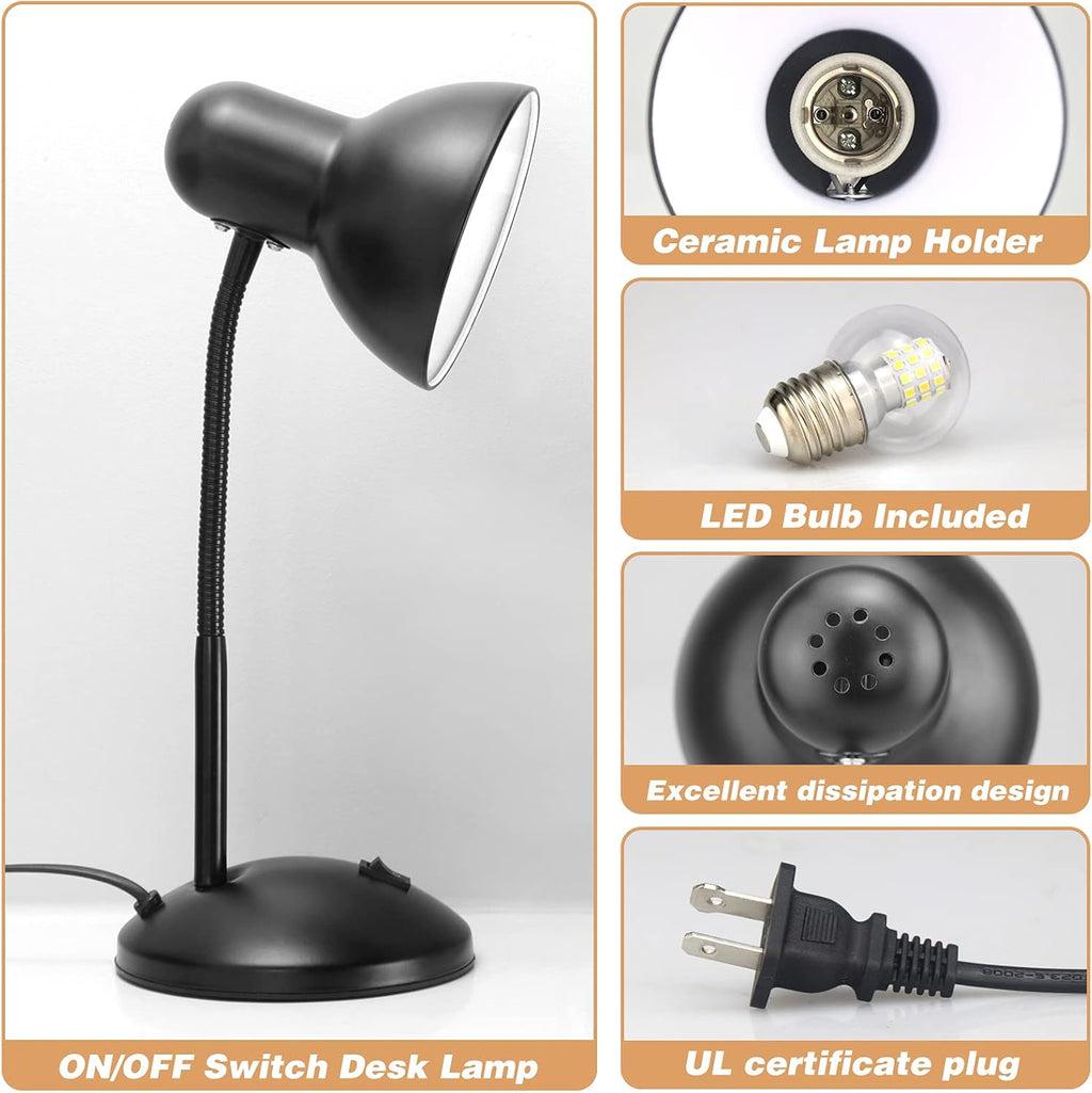 Metal Desk Lamp with LED Bulb X23375