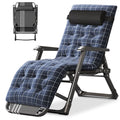 Zero Gravity Outdoor Folding Lounge Chair with Pillow D594765