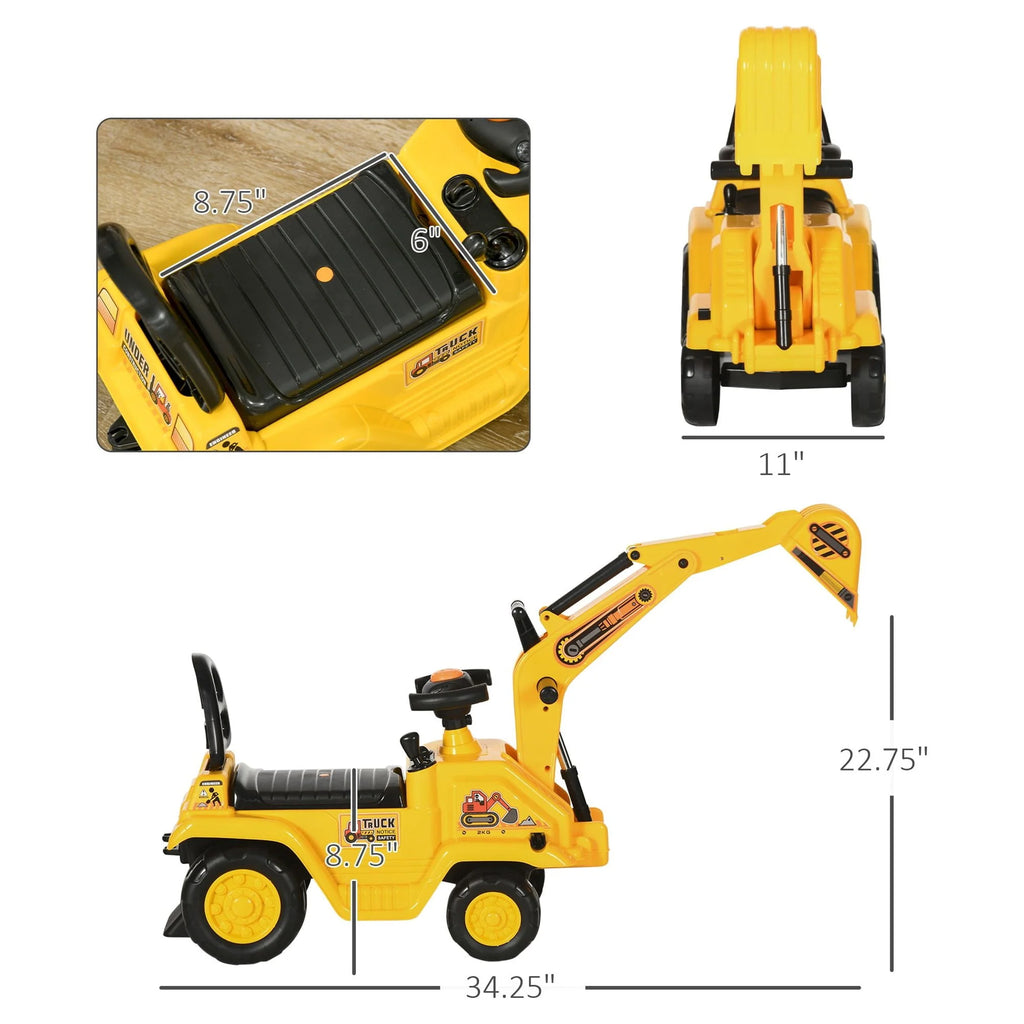 Kids Ride on Tractor with Storage U325