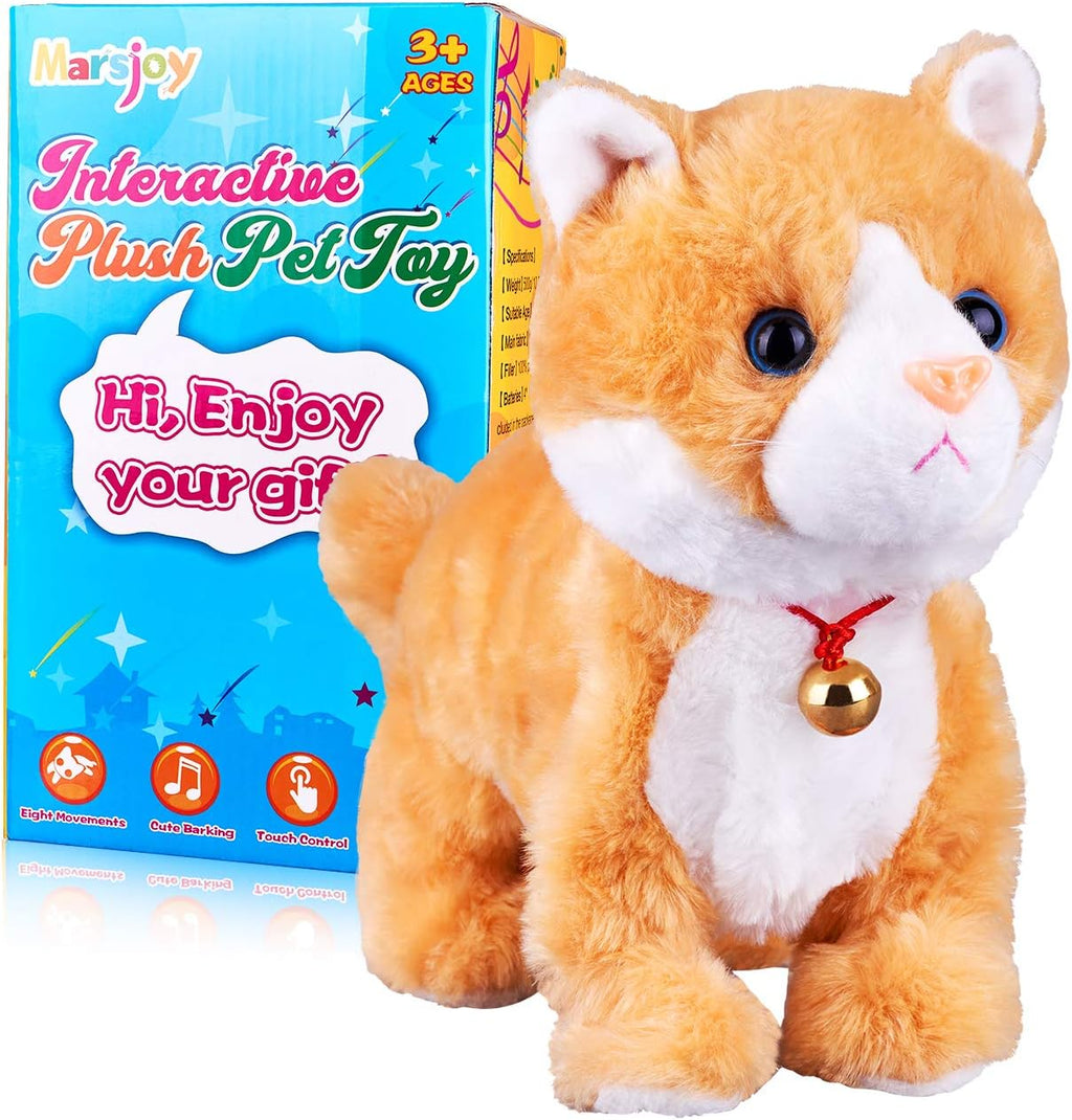 White Plush Interactive Cat Robot Toy E828638