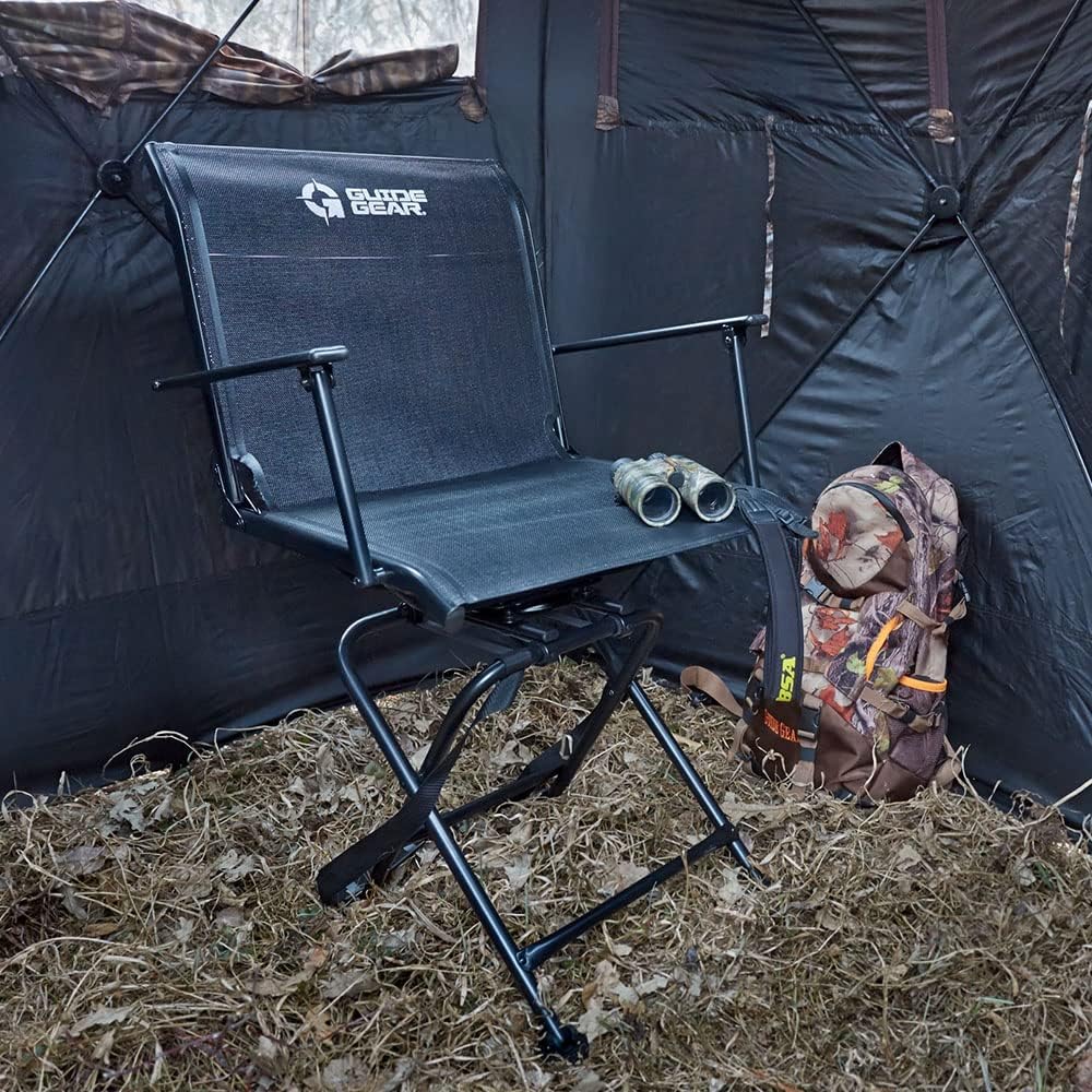 Portable Folding Swivel Chair 500-lb. Capacity G6457