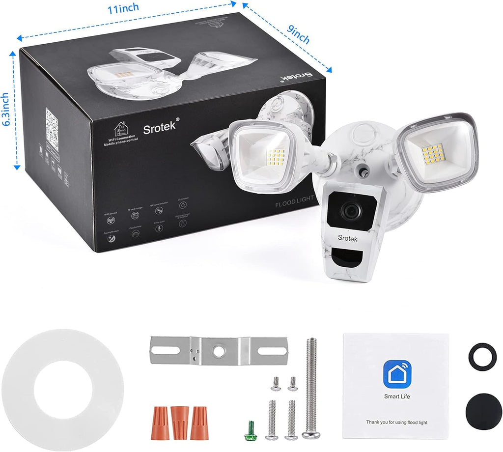 Wireless Outdoor 1080P HD Floodlight Security Camera C8984