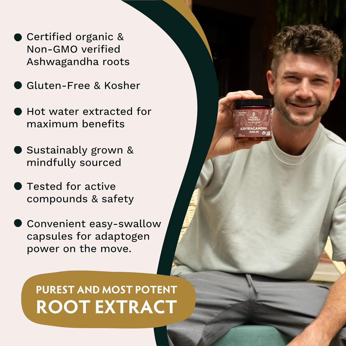 Ashwagandha Organic Root Powder Extract Supplement 600mg 120 Capsules V8652
